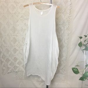 Creatures of Comfort white cotton pullover smock